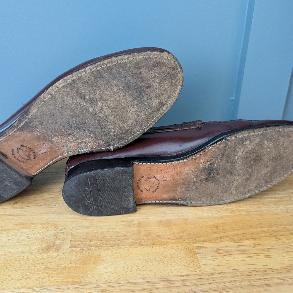Dack's Brown Leather Tassel Loafers - Picture 3 of 4